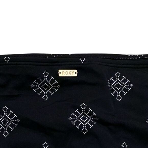 Roxy Bikini Bottom NWT Take Me To The Sea Size Large Athracite Pearly - Picture 4 of 10